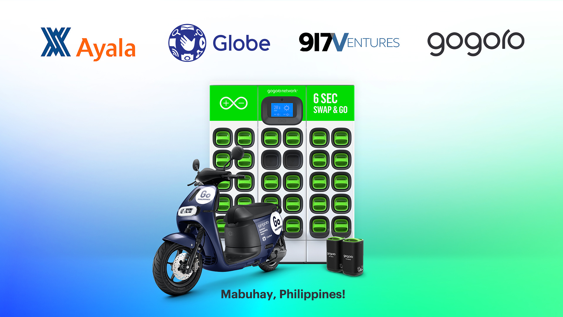 Globe’s 917Ventures, Ayala Corp. To Bring Gogoro’s Leading ‘Smartscooter’ and Battery-Swapping Technology in PH
